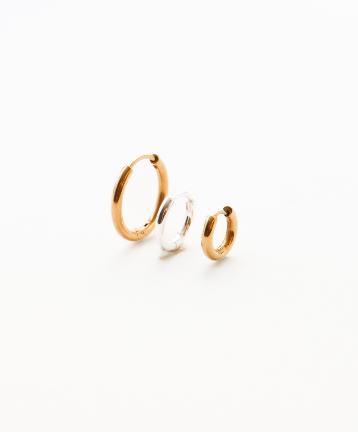 Ava Infinity Bicolor Hoop - Creolen Set (wasserfest)
