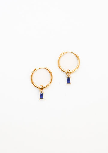 Personalized Ava Hannah Crystal Hoops - Creolen (wasserfest)