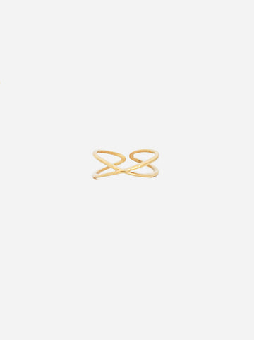 Basic Crossed Ring - Fingerring (wasserfest)