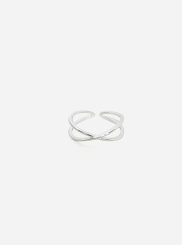 Basic Crossed Ring - Fingerring (wasserfest)