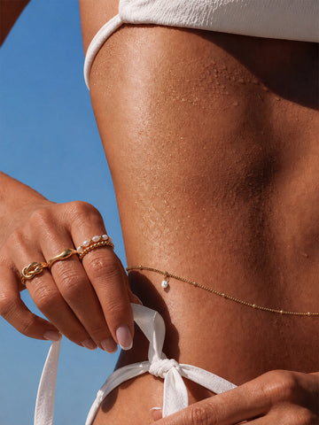 Satellite Pearl Belly Chain - Bauchkette (wasserfest)