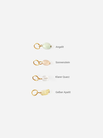 Personalized Ava Boho Stone Hoops - Creolen (wasserfest)