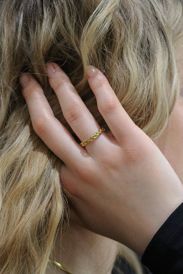 Bold Braided Ring - Fingerring (wasserfest)