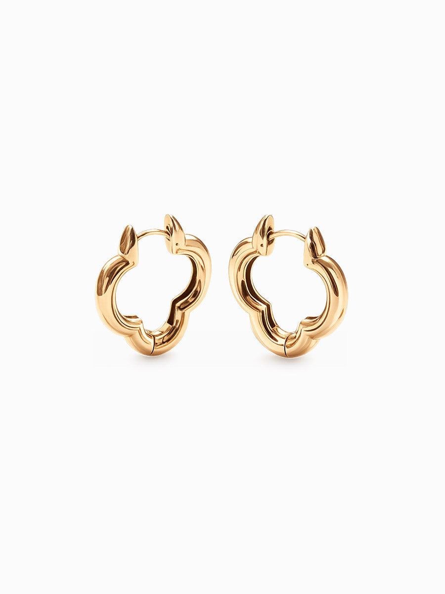 Bold Clover Hoop - Creolen (wasserfest)