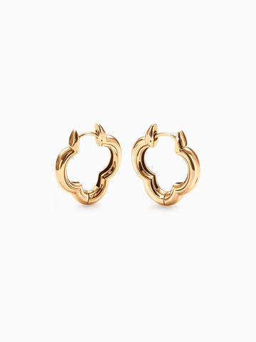 Bold Clover Hoop - Creolen (wasserfest)