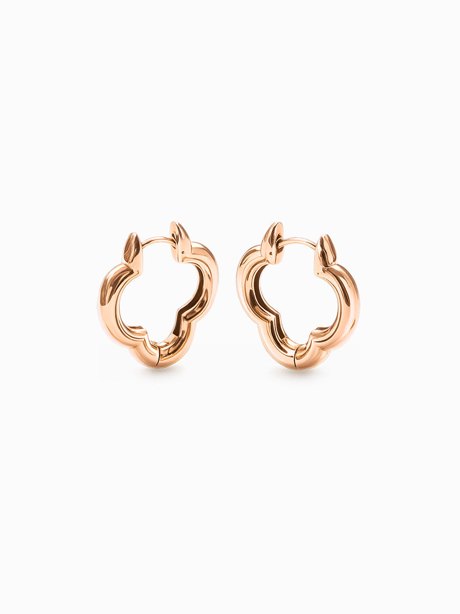Bold Clover Hoop - Creolen (wasserfest)