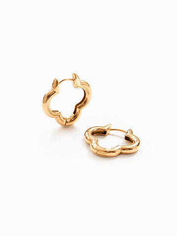 Bold Clover Hoop - Creolen (wasserfest)