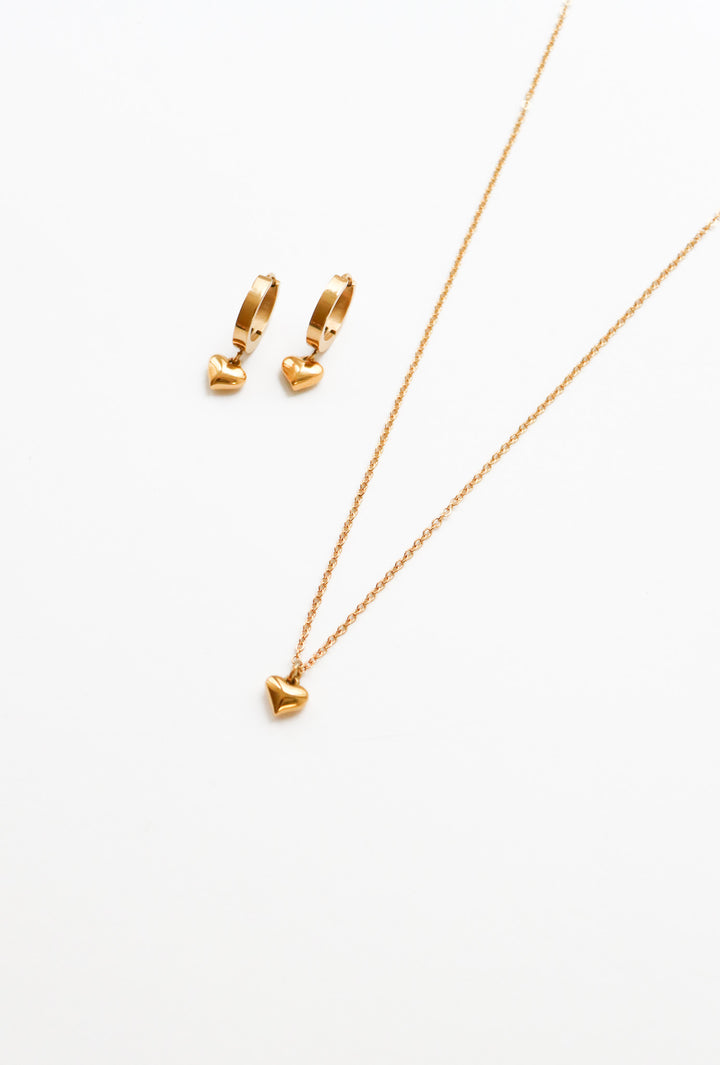 Bold Heart Schmuck Set (wasserfest)