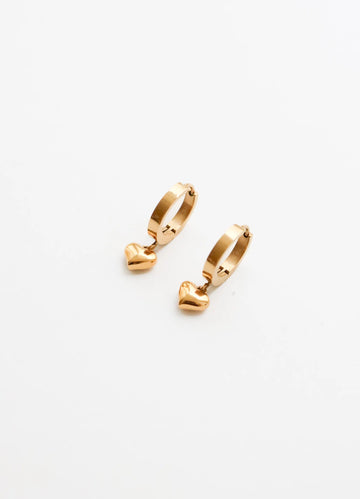 Click Hoop Bold Heart - Creolen Kinder (wasserfest)