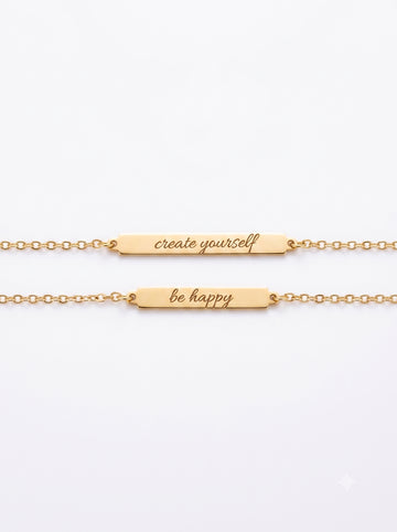 Personalized Basic Tag Bracelet - Armband (wasserfest)
