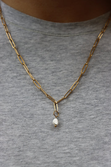 Personalized Pearl Brooklyn Necklace - Halskette (wasserfest)