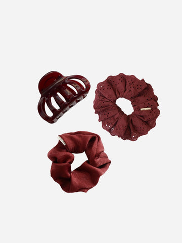 Burgundy Lover - Haaraccesoire Set