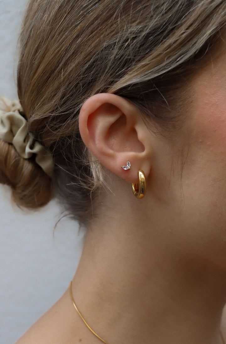 Butterfly Zircone Stud - Ohrstecker (wasserfest)