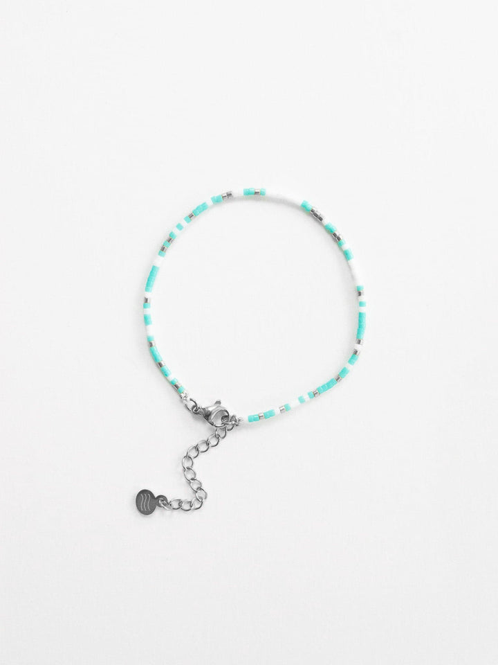 Personalized Capri mint Letter Bracelet - Armband (wasserfest)