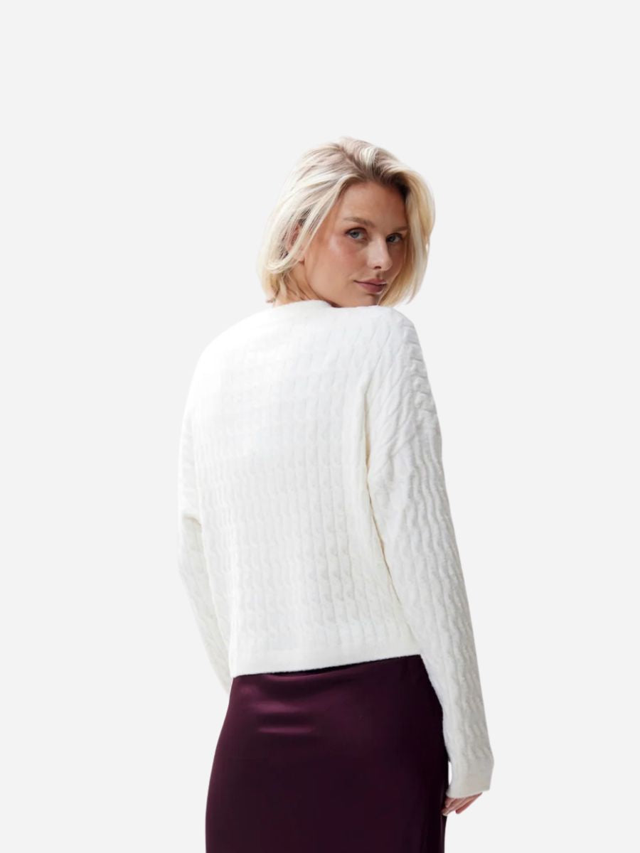 Relaxed Fit Soft Cable Knit - Catwalk Junkie