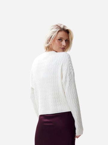 Relaxed Fit Soft Cable Knit - Catwalk Junkie
