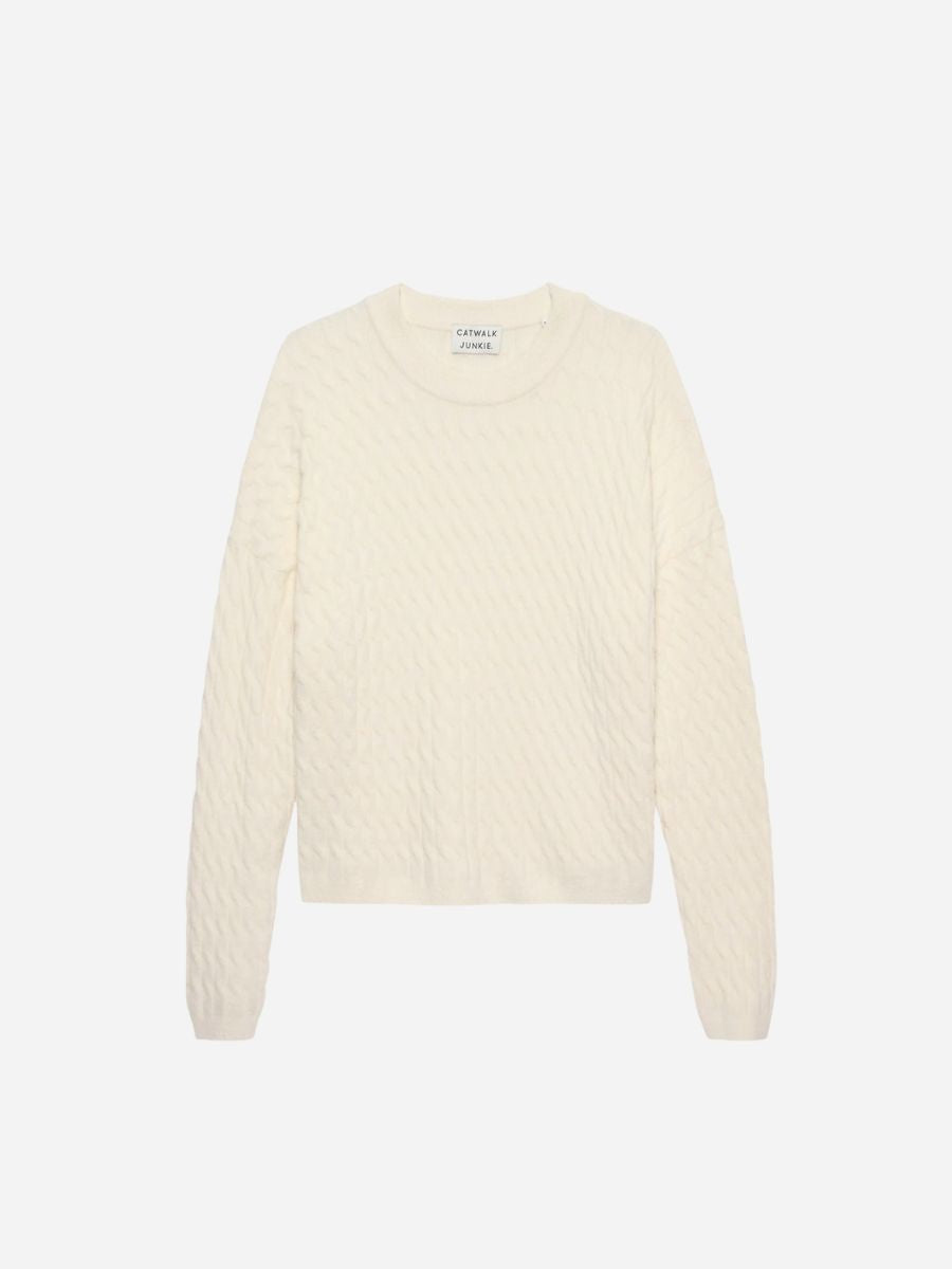 Relaxed Fit Soft Cable Knit - Catwalk Junkie