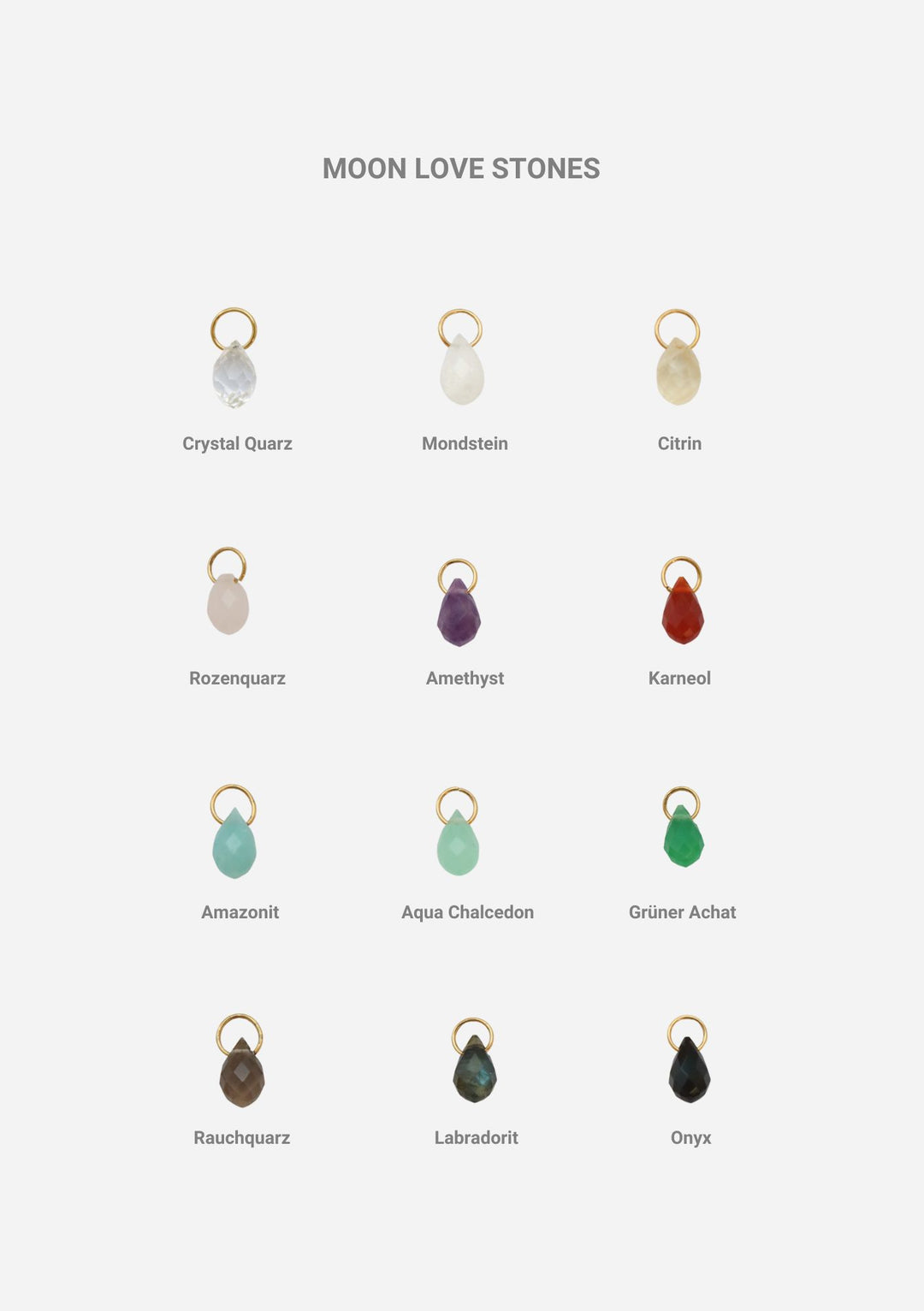 Personalized Maya Moon Love Necklace - Halskette (wasserfest)