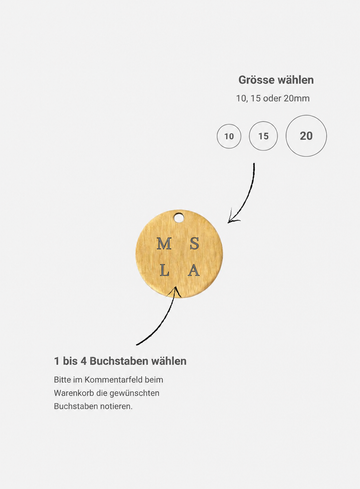Personalized Gravur Pure Tag Charm (matt) - Anhänger (wasserfest)