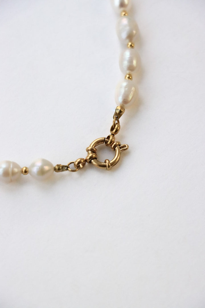 Personalized Big Sonia Pearl Love Necklace - Halskette (wasserfest)