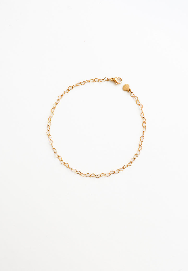 Connected Hearts Anklet - Fusskette (wasserfest)