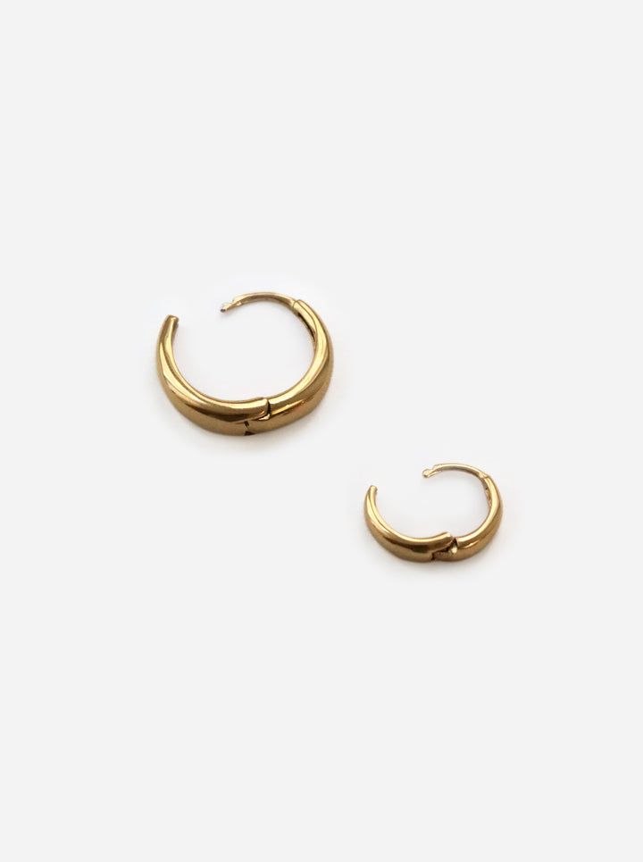 Slim Bottega Hoop - Earstacking Set (wasserfest)