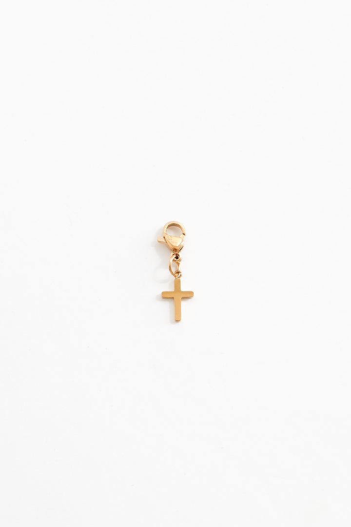 Personalized Lil Cross Charm - Anhänger (wasserfest)