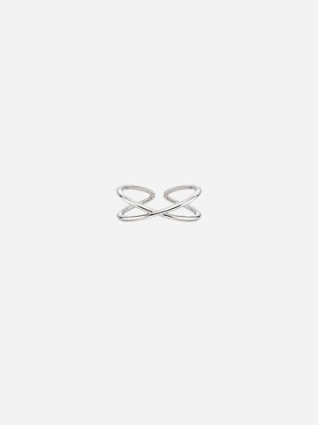 Basic Crossed Ring - Fingerring (wasserfest)