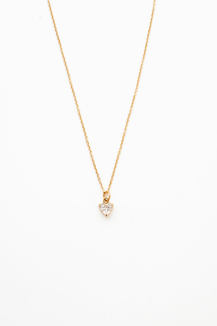 Crystal Heart Necklace - Halskette (wasserfest)
