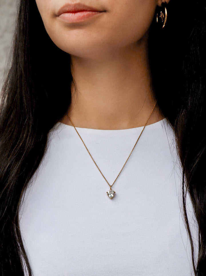 Crystal Heart Necklace - Halskette (wasserfest)