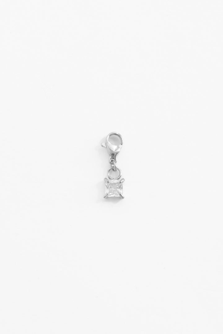 Personalized Square Crystal Charm - Anhänger (wasserfest)
