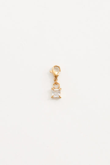 Personalized Square Crystal Charm - Anhänger (wasserfest)