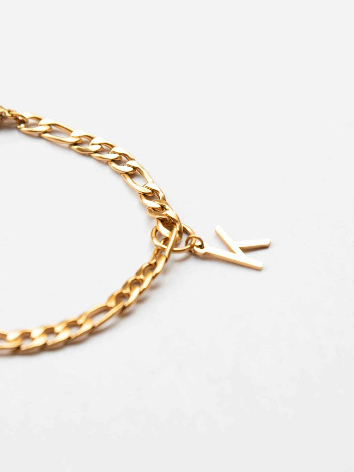 Personalized Connected Hearts Bracelet  - Armkette (wasserfest)