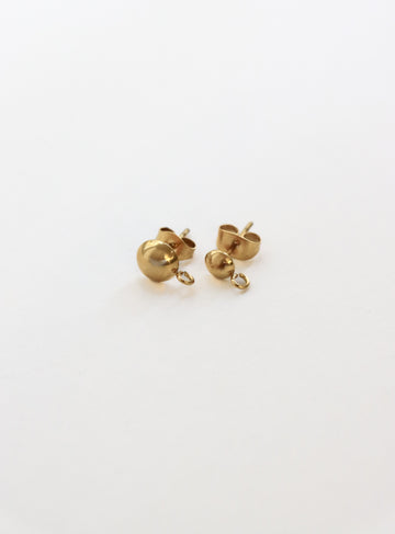 Personalized Dome Stud - Ohrstecker (wasserfest)