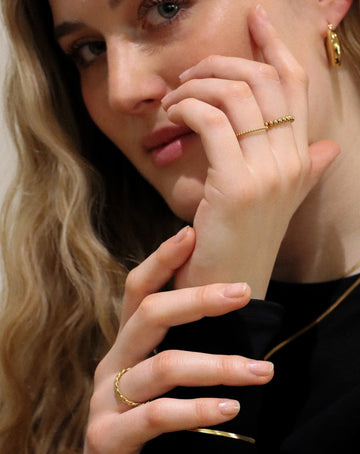 Dotted Ring - Fingerring (wasserfest)