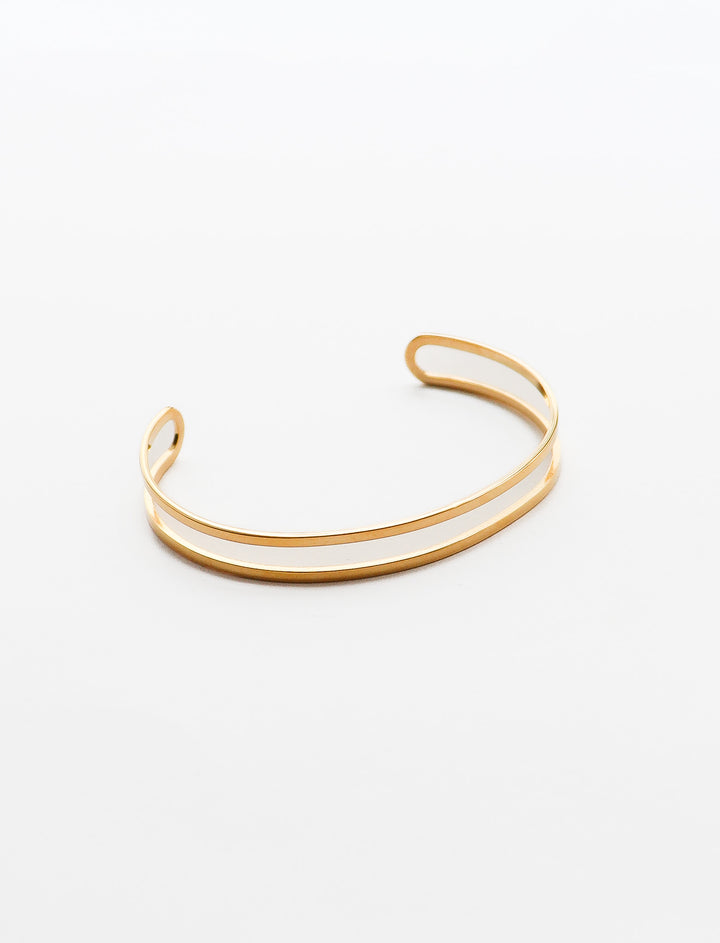 Double Row Bangle - Armreif (wasserfest)