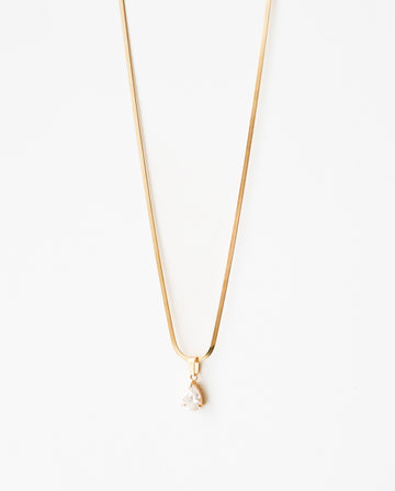 Amélie Drop Zircone Necklace - Halsketten (wasserfest)