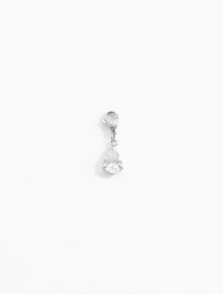 Personalized Zircone Drop Charm - Anhänger (wasserfest)