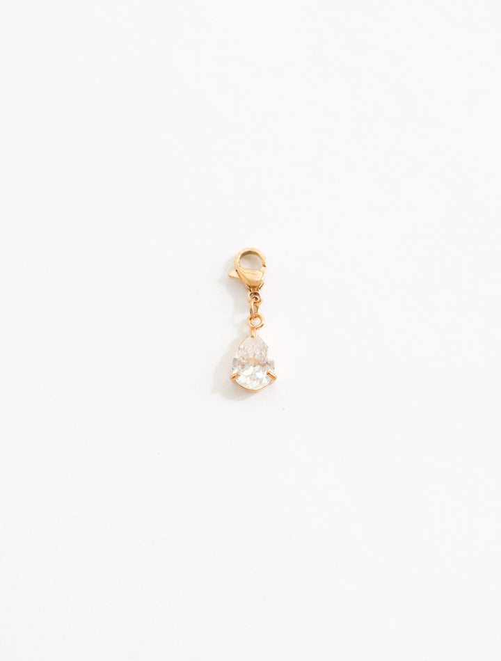 Personalized Zircone Drop Charm - Anhänger (wasserfest)