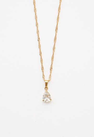 Valeria Drop Zircone Necklace - Halsketten (wasserfest)