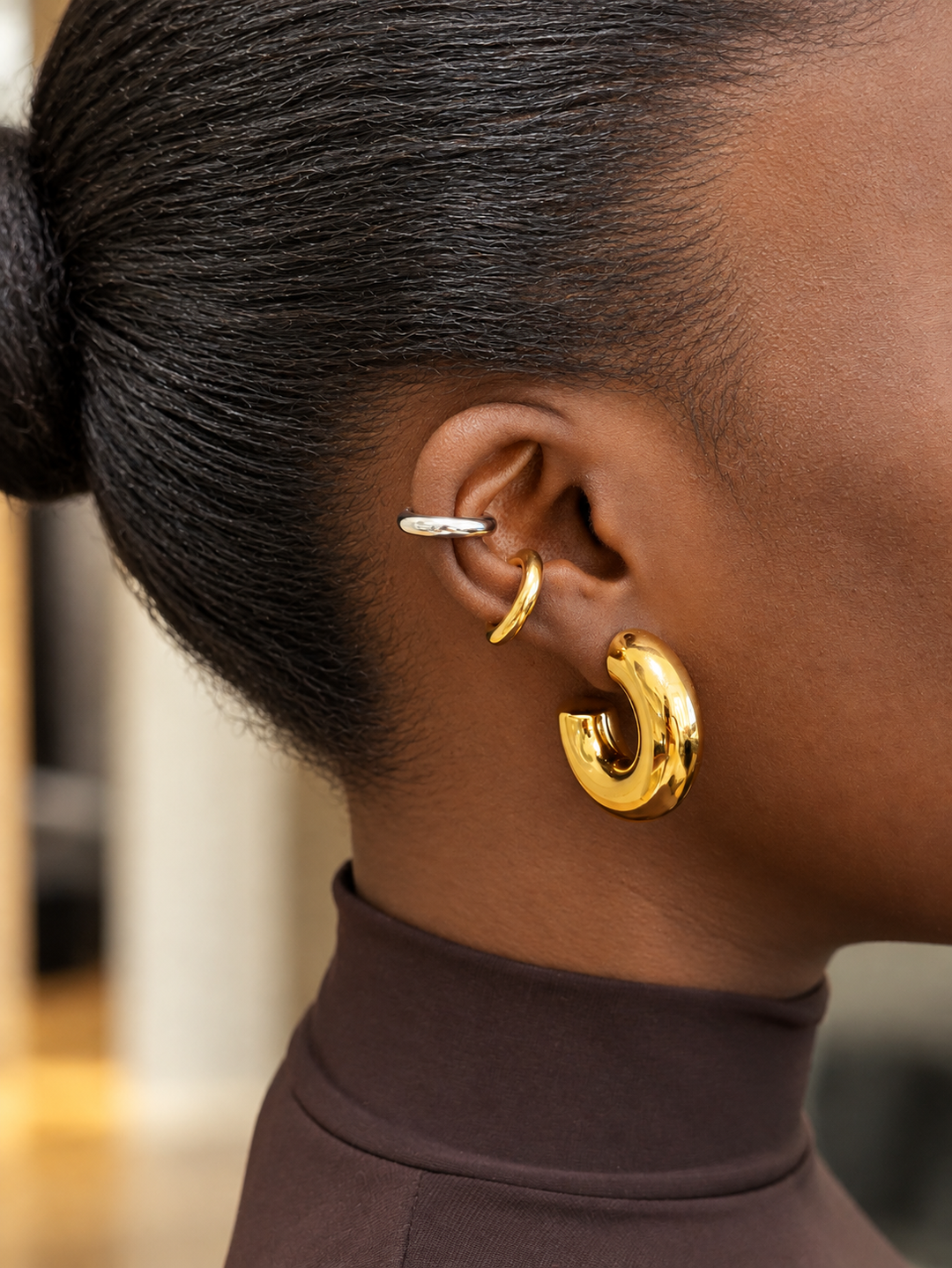 Bi Color Coco - Earcuff Set (wasserfest)