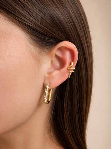 Shiny Eye Snake Earcuff - Ohrklemme (wasserfest)