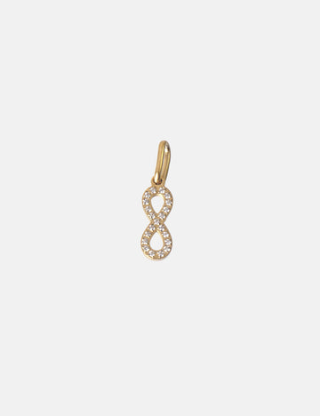 Personalized Shiny Infinity Charm - Anhänger (wasserfest)