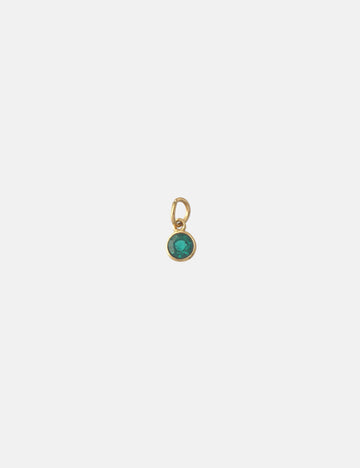 Personalized Edelstein Birthstone Charm - Anhänger (wasserfest)