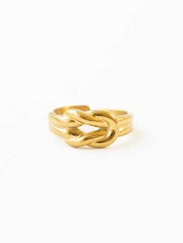 Vintage Endless Knot Ring - Fingerring (wasserfest)