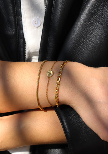 Everyday Coin Bracelet - Armschmuck Set (wasserfest)