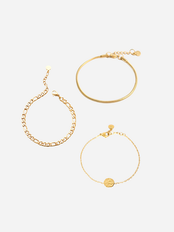 Everyday Coin Bracelet - Armschmuck Set (wasserfest)