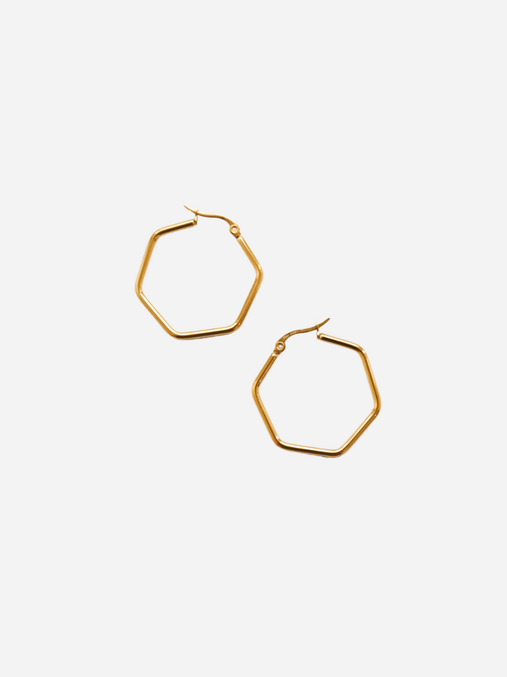 Big Hexagon Hoop - Creolen (wasserfest)