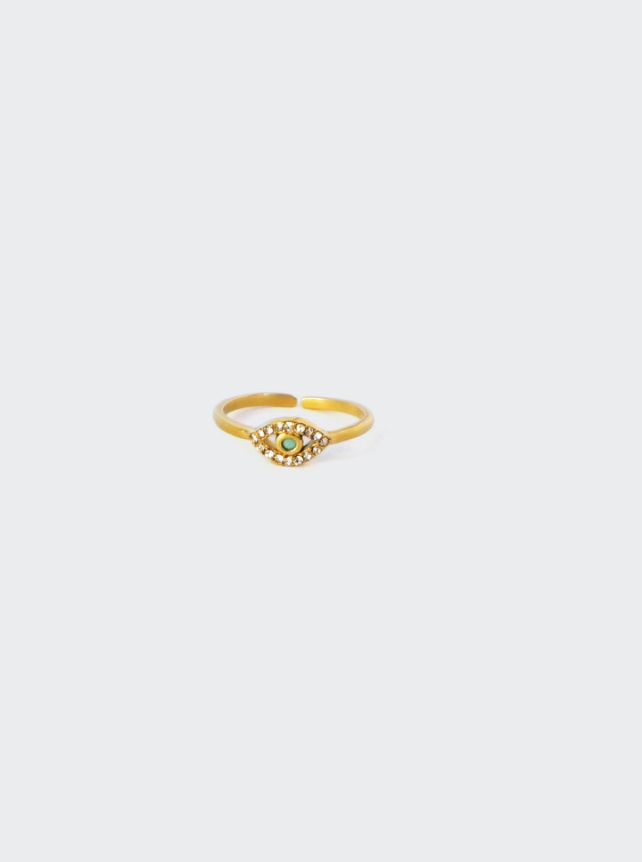 Fatima Eye Zircone Ring - Fingerring (wasserfest)