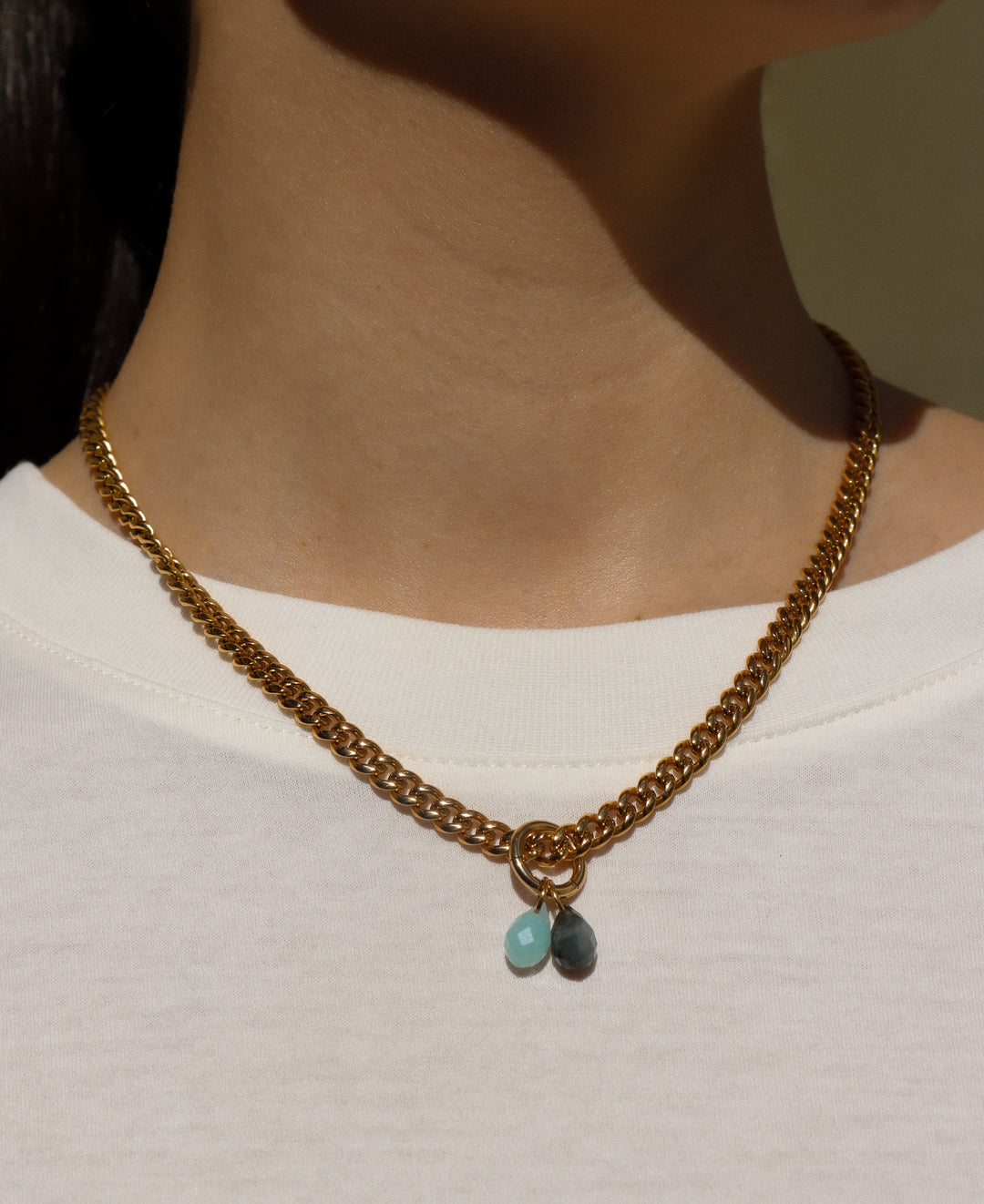 Personalized Cuba Moon Love Necklace - Halskette (waterproof)